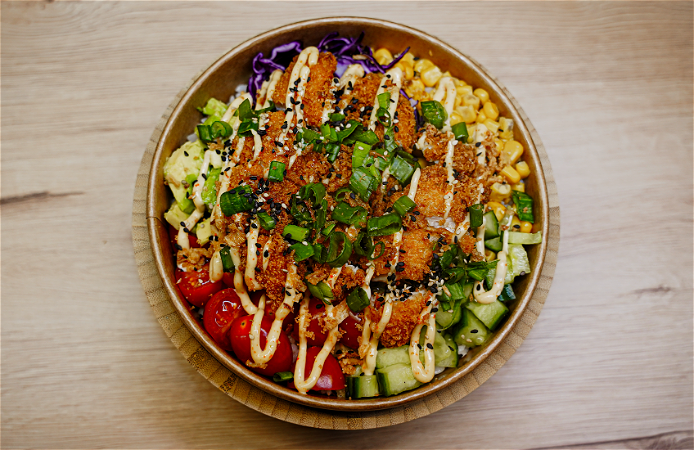 Poké Bowl Krokante Kip