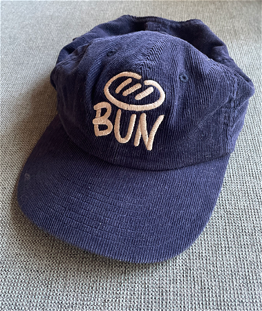 Bun Corduroy Cap Blauw