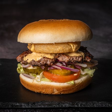Spicy Onion Smashed Burger