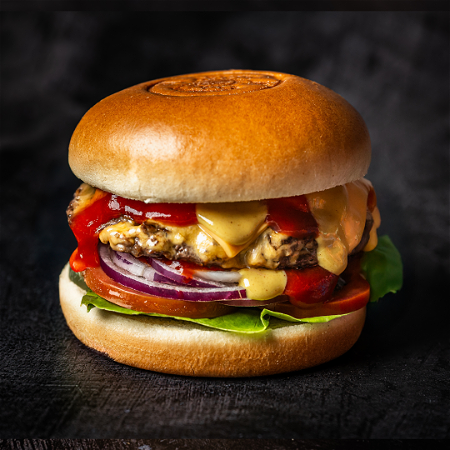 American cheeseburger