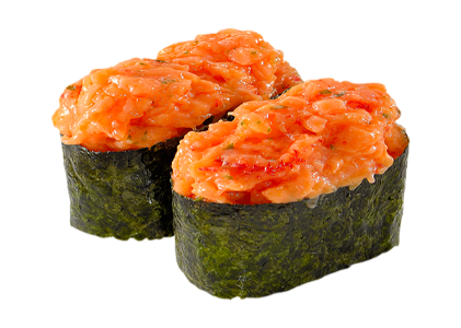 Gunkan spicy salmon