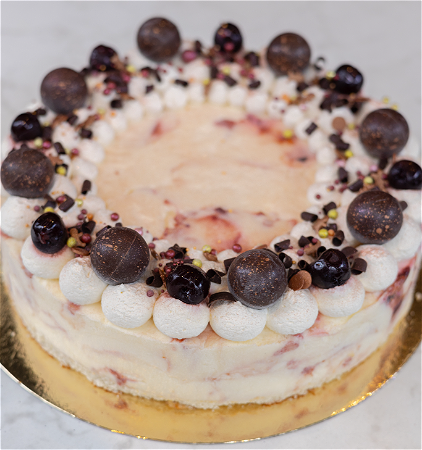 Kerst IJstaart Cheesecake Amarenen