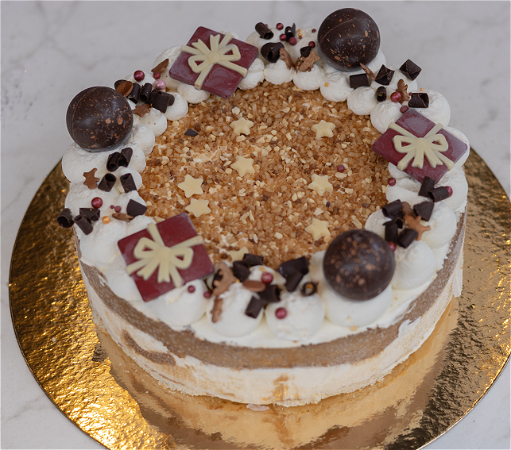 Kerst IJstaart Mokka Krokant