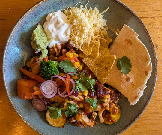 Mexicaanse chili met biologische kip