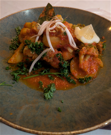 Portugese cataplana met biologische kippendij