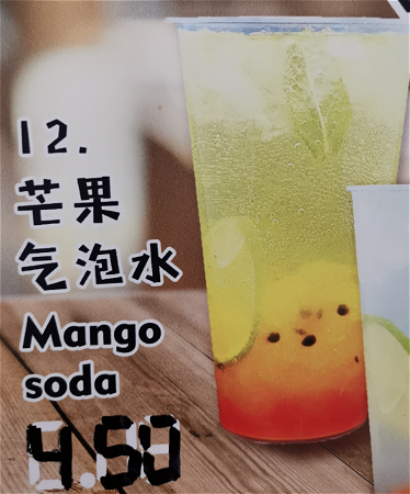 Mango soda+wegwerp plastic 