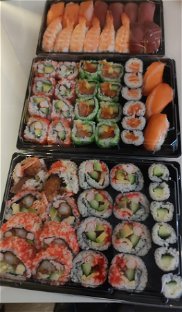 Sushi family set (62 st.)+wegwerp plastic 