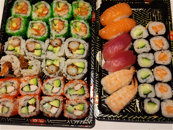 Sushi deluxe set (42 st. )+wegwerp plastic 