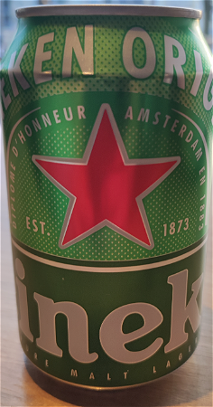 Heineken bier+wegwerp plastic 