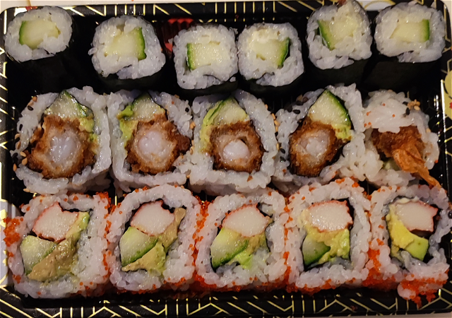 Maki sushi actie!+wegwerp plastic 