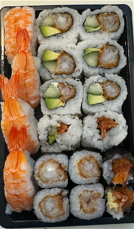 Sushi set (20 st. )+wegwerp plastic 