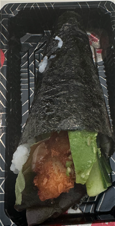 Crispy Ebi temaki 