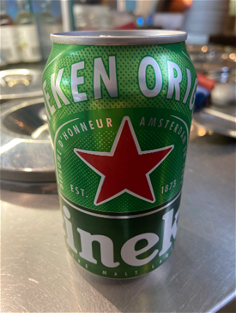 Blikje Heineken bier 