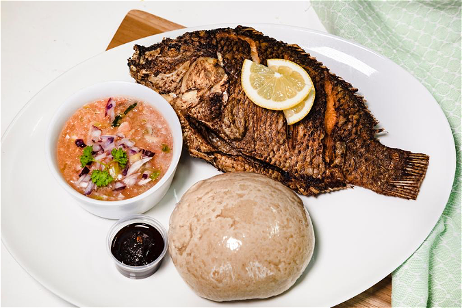 GRILLED TILAPIA & BANKU