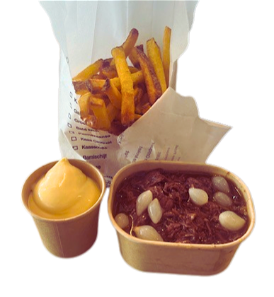 Stoofvlees met een Middel frietje