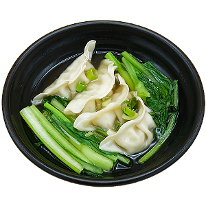 Vegan dumpling soup
