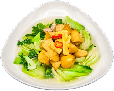 King oyster mushroom with vegetables