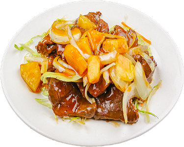 Cantonese style sweet & sour fillet steak