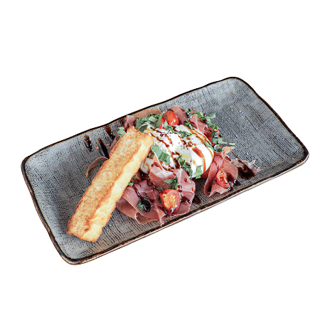 Burrata con Prosciutto