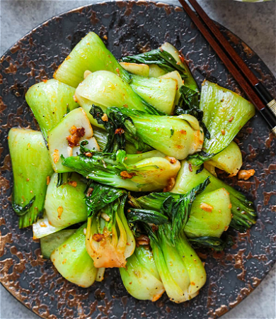 Shanghai pakchoi met knoflook 蒜蓉上海白菜