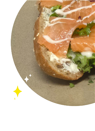 Gerookte zalm met bieslook-roomkaas