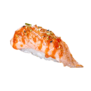 Nigiri Flamed miso salmon