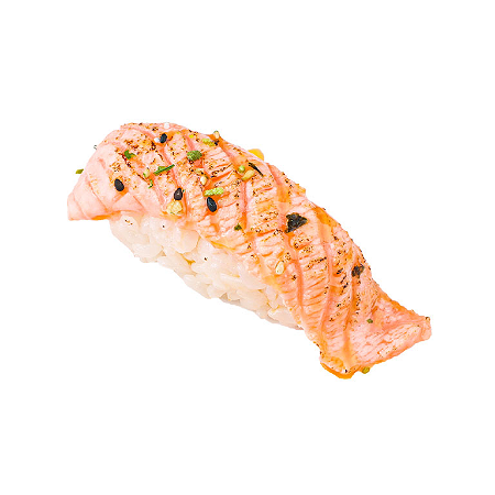 Nigiri Flamed miso salmon