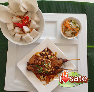 I Love Sate Chicken Original Rice Cake
