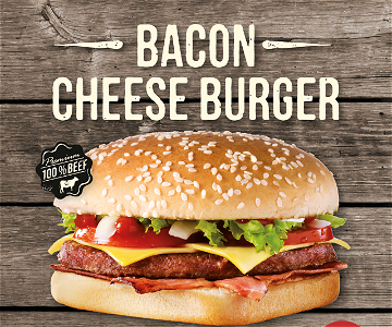 Bacon cheese burger