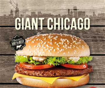 Giant chichago burger