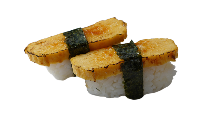 Seared tamago nigiri