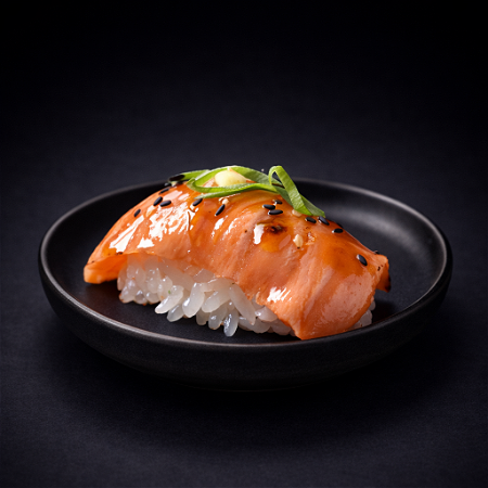  Flamed Salmon Nigiri