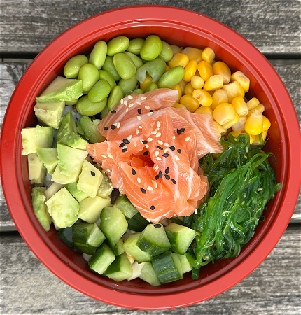 Zalm poké bowl 