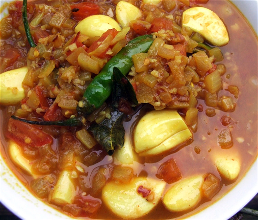 Romige garlic masala curry