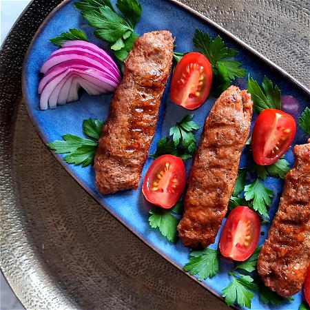Spicy vegan kofta kebab (2 stuks)