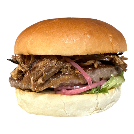 Pepper pork burger 