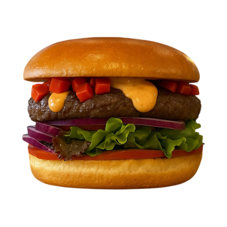 Spicy devil burger