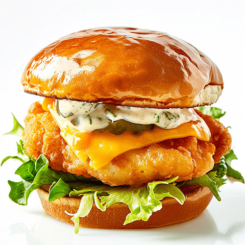 Fish burger, halal