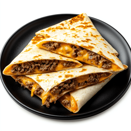 Beef quesadilla menu