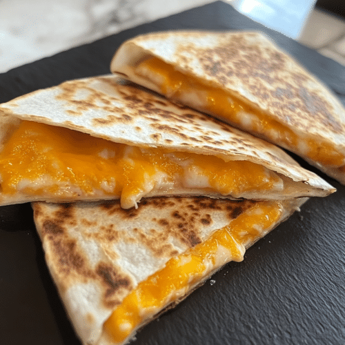 Cheese quesadillas menu