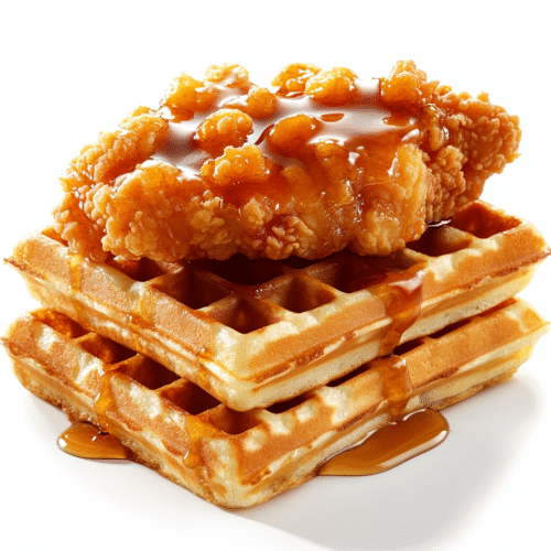 Chicken & waffle menu, halal