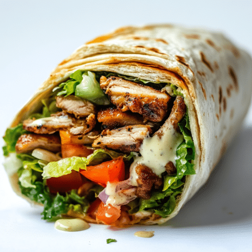 Classic chickenshoarma wrap, halal