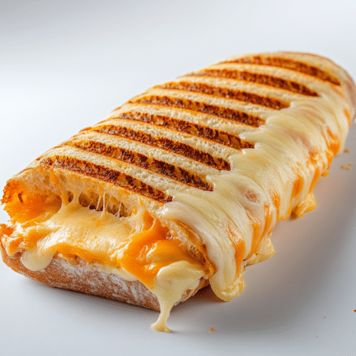 Triple cheese panini, halal