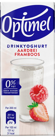 Drinkyoghurt aardbei-framboos