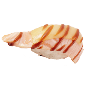 Flamed Salmon nigiri