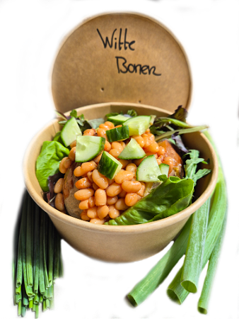 Witte bonen in Basil-Tomatensaus 