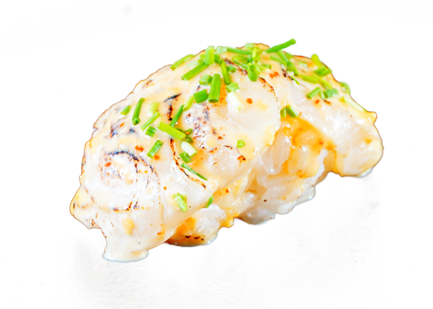 Hotate aburi nigiri