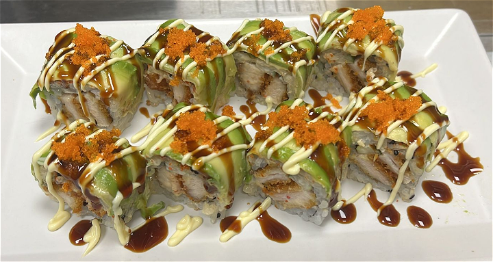 Avocado chicken roll