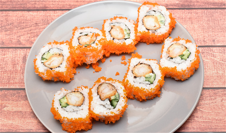 Crispy ebi roll