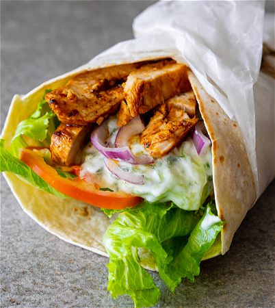 Greek crispy kip tortilla 